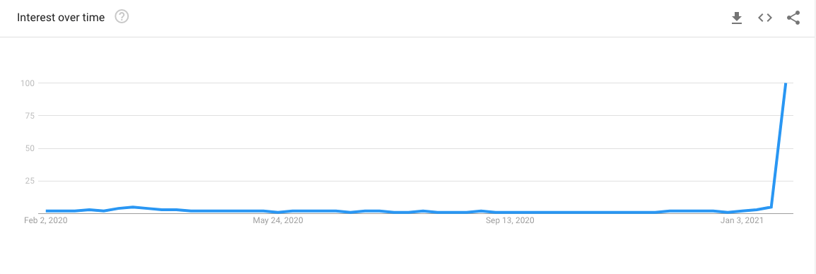 WallStreetBets in Google Trends