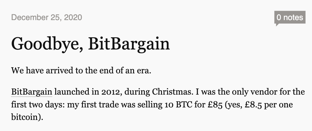 BitBargain to Shut Down 