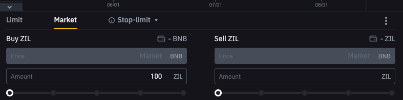 Buying ZIL on Binance