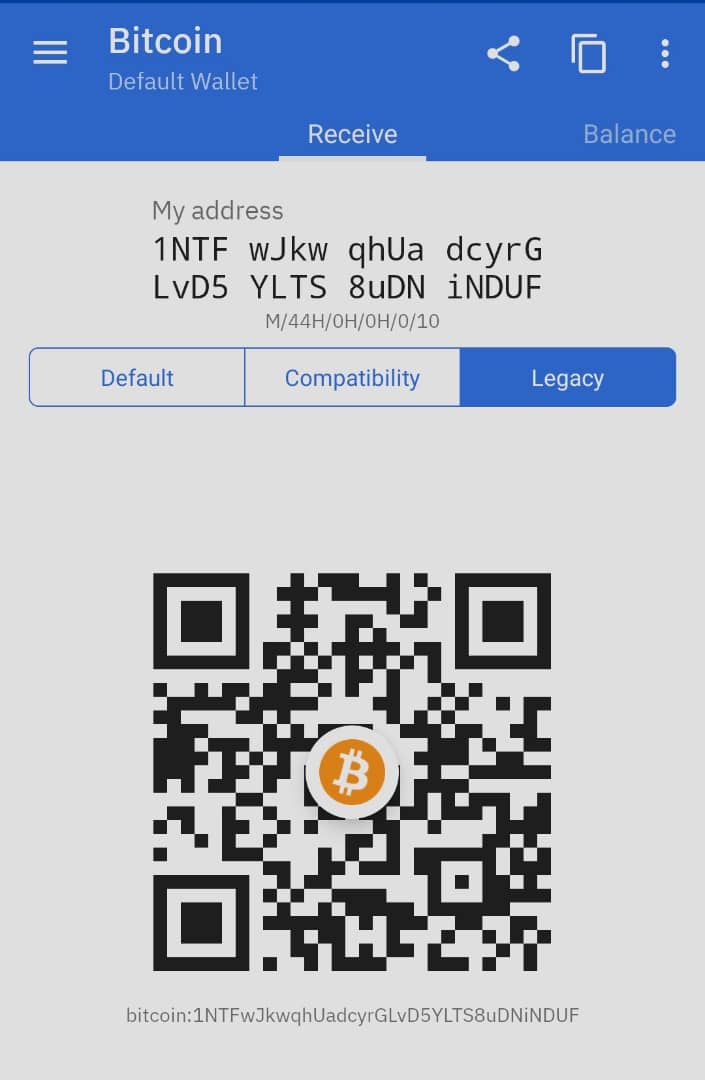 accept bitcoin with qr