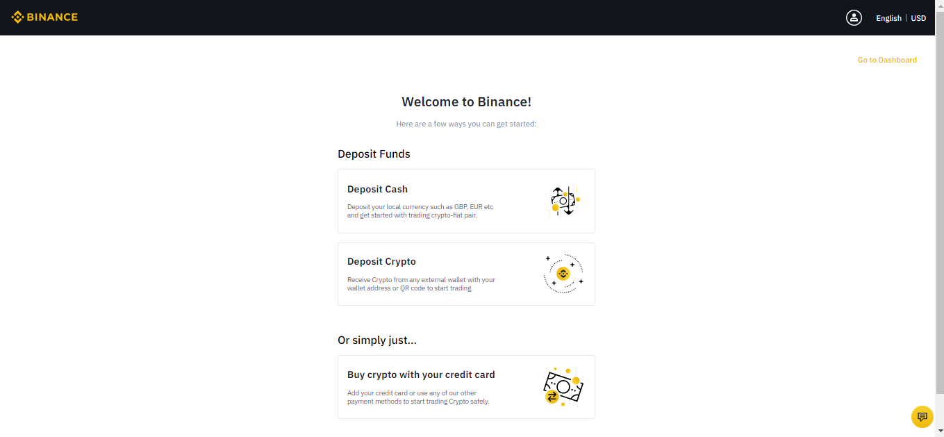 Binance account