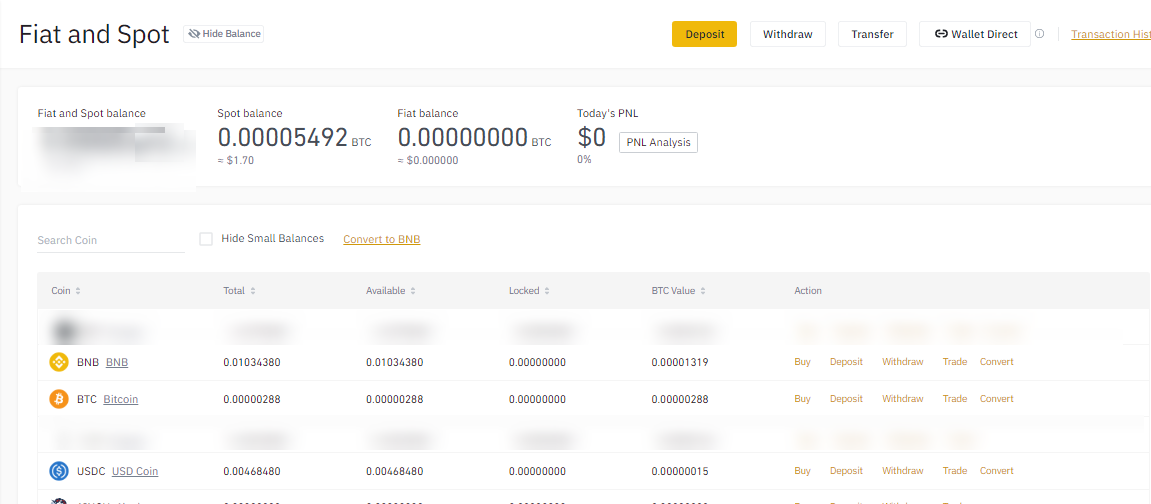 Binance account