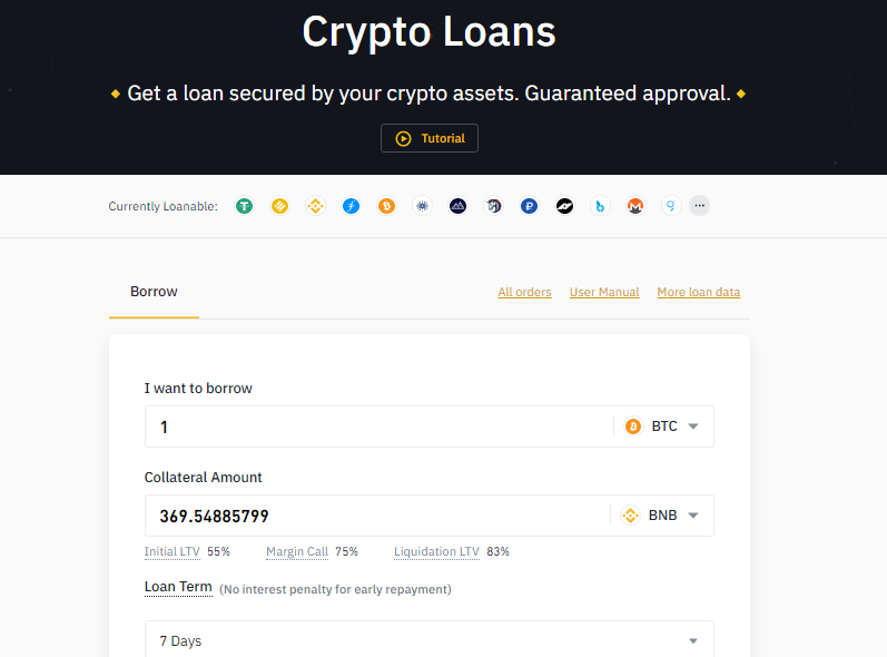 binance loan review