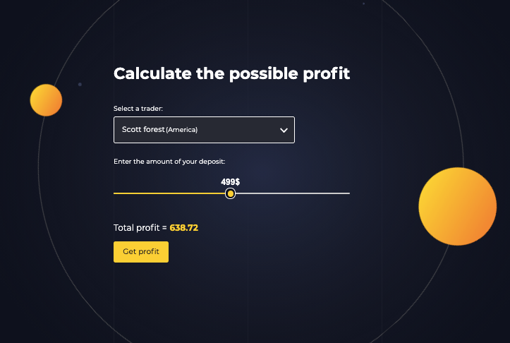 Bit-investments profit calculator