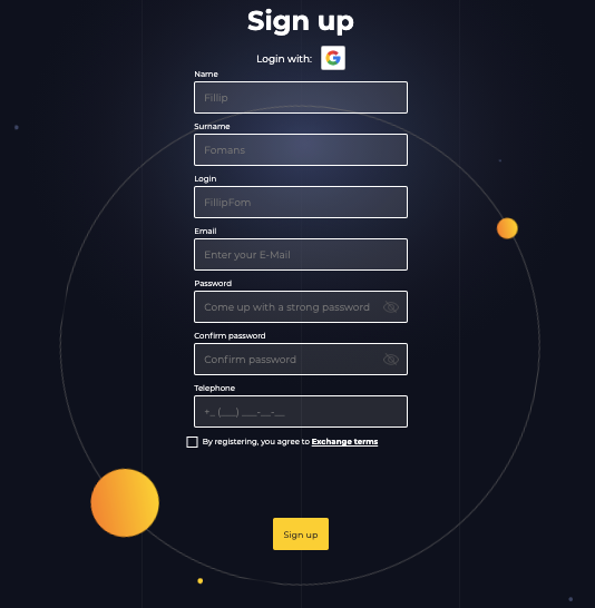 Bit-investments sign up