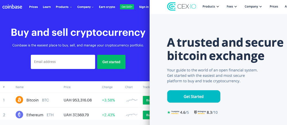 cex vs coinbase fees