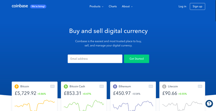 btc to gbp coinbase