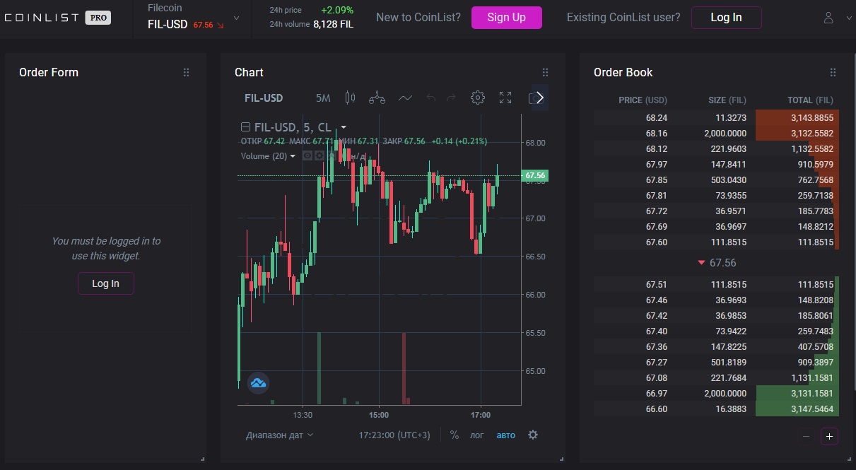 coinlist exchange