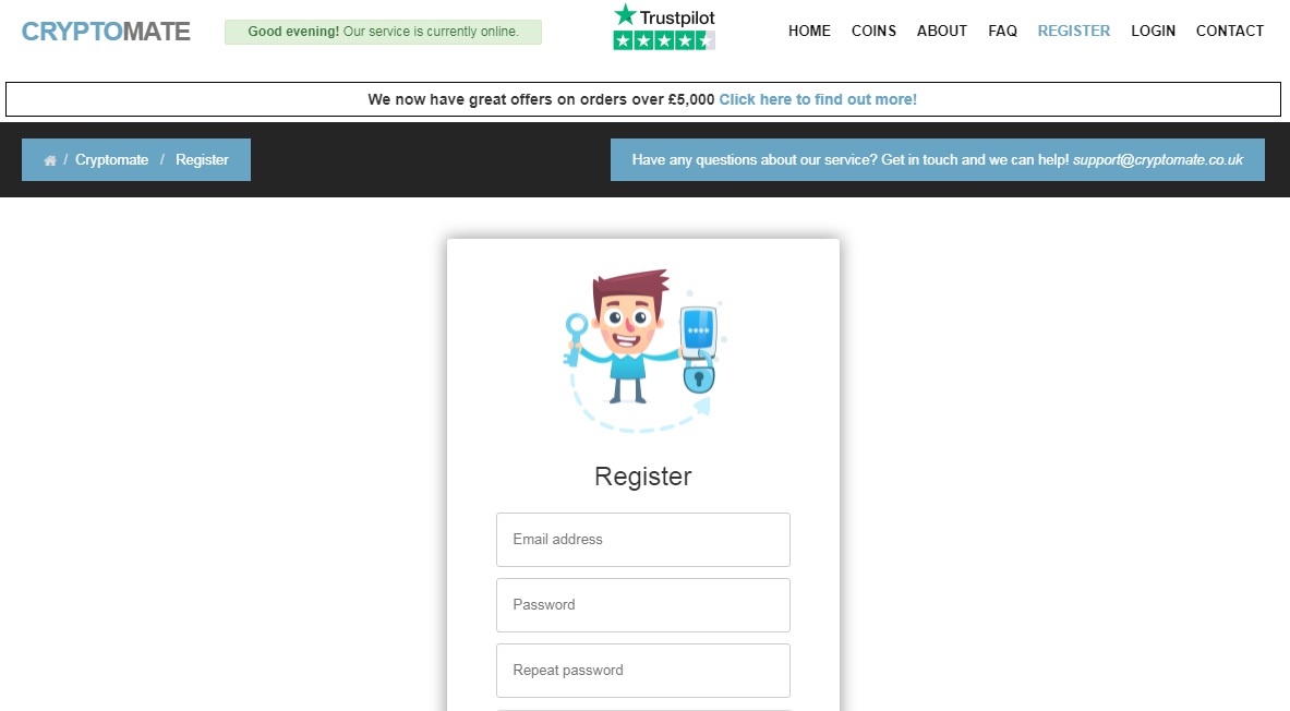 cryptomate register
